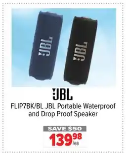2001 Audio Video FLIP7BK/BL JBL Portable Waterproof and Drop Proof Speaker offer