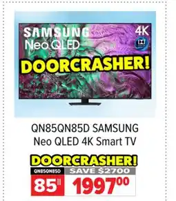 2001 Audio Video QN85QN85D SAMSUNG 85 Neo QLED 4K Smart TV offer