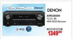 2001 Audio Video DENON AVRX2800H 7.2 Ch. 8K HDR HEOS Receiver offer