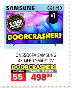 2001 Audio Video SAMSUNG 55 4K QLED SMART TV offer