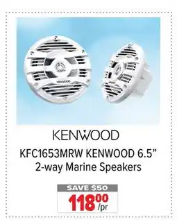 2001 Audio Video KFC1653MRW KENWOOD 6.5 2-way Marine Speakers offer
