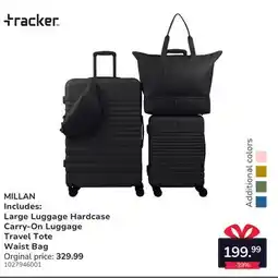 Bentley Tracker MILLAN Includes Large Luggage Hardcase Carry-On Luggage Travel Tote Waist Bag offer