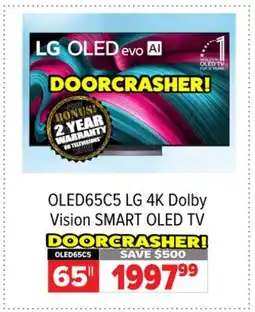 2001 Audio Video OLED65C5 LG 65 4K Dolby Vision SMART OLED TV offer