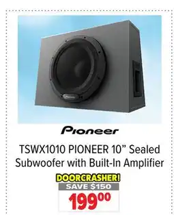 2001 Audio Video TSWX1010 PIONEER 10 Sealed Subwoofer with Built-In Amplifier offer