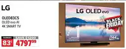 2001 Audio Video OLED83C5 LG 83 OLED evo AI 4K SMART TV offer