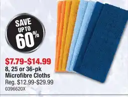 PartSource 8, 25 or 36-pk Microfibre Cloths offer
