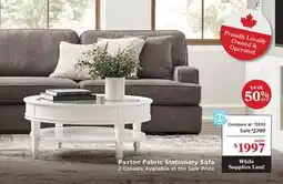 La Z Boy Paxton Fabric Stationary Sofa offer