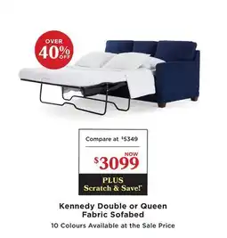 La Z Boy Kennedy Double or Queen Fabric Sofabed offer
