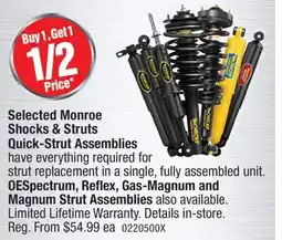 PartSource Selected Monroe Shocks & Struts Quick - Strut Assemblies offer