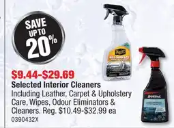 PartSource Selected Interior Cleaners offer