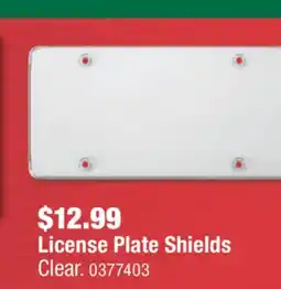 PartSource License Plate Shields offer
