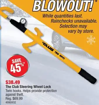 PartSource The Club Steering Wheel offer