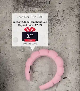 Bentley LAUREN TAYLOR Jet Set Glam HeadbandSet offer