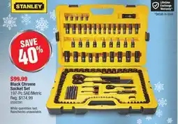 PartSource Black Chrome Socket Set Metric offer