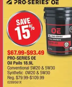 PartSource PRO-SERIES OE Oil Pails offer