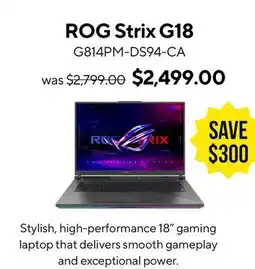 ASUS ASUS ROG Strix G18 Laptop offer