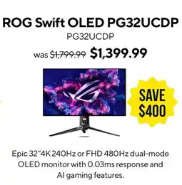 ASUS ASUS ROG Swift OLED Monitor offer