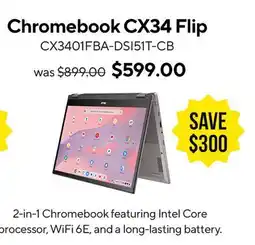 ASUS Chromebook CX34 Flip Laptop offer