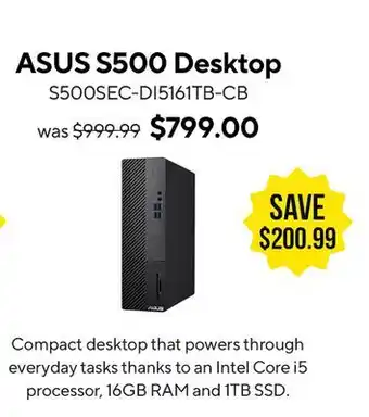 ASUS Asus S500 Desktop offer