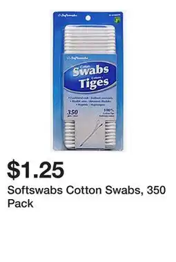 Dollarama Softswabs Cotton Swabs, 350 Pack offer