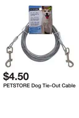 Dollarama PETSTORE Dog Tie-Out Cable offer