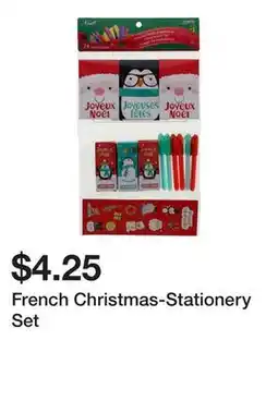 Dollarama French Christmas-Stationery Set offer