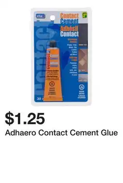 Dollarama Adhaero Contact Cement Glue offer