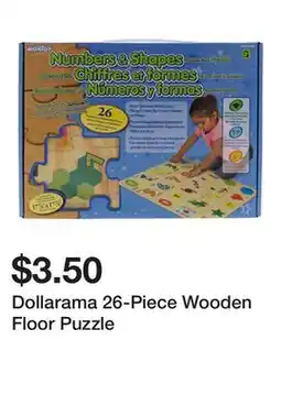 Dollarama Dollarama 26-Piece Wooden Floor Puzzle offer