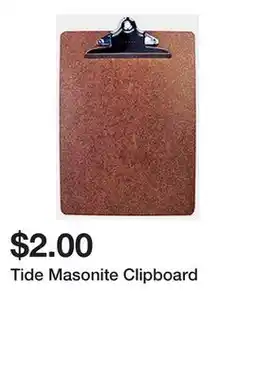 Dollarama Tide Masonite Clipboard offer