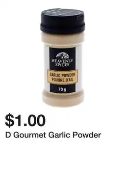Dollarama D Gourmet Garlic Powder offer