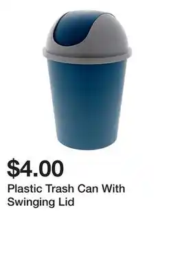 Dollarama Plastic Trash Can With Swinging Lid offer