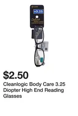 Dollarama Cleanlogic Body Care 3.25 Diopter High End Reading Glasses offer