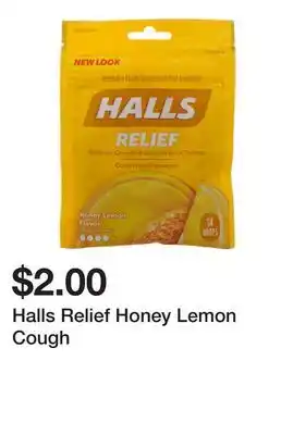 Dollarama Halls Relief Honey Lemon Cough offer