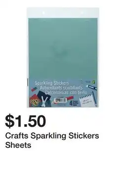 Dollarama Crafts Sparkling Stickers Sheets offer