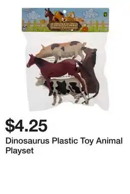Dollarama Dinosaurus Plastic Toy Animal Playset offer