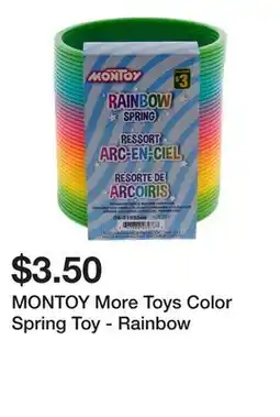 Dollarama MONTOY More Toys Color Spring Toy - Rainbow offer