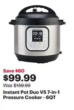 Best Buy Instant Pot Duo V5 7-in-1 Pressure Cooker - 6QT offer