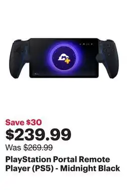 Best Buy PlayStation Portal Remote Player (PS5) - Midnight Black offer