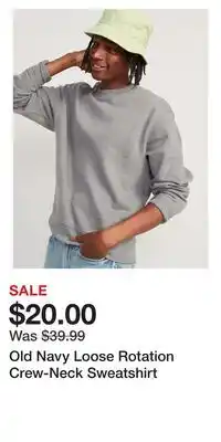 Old Navy Old Navy Loose Rotation Crew-Neck Sweatshirt offer