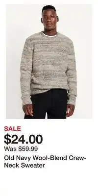 Old Navy Old Navy Wool-Blend Crew-Neck Sweater offer