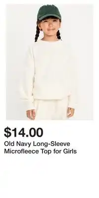 Old Navy Old Navy Long-Sleeve Microfleece Top for Girls offer