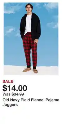 Old Navy Old Navy Plaid Flannel Pajama Joggers offer