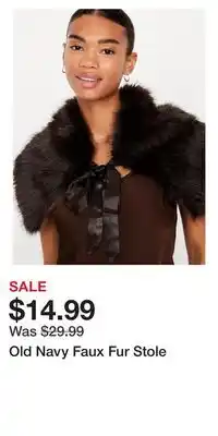Old Navy Old Navy Faux Fur Stole offer