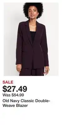 Old Navy Old Navy Classic Double-Weave Blazer offer