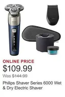 Costco Philips Shaver Series 6000 Wet & Dry Electric Shaver offer