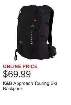 Costco K&B Approach Touring Ski Backpack offer