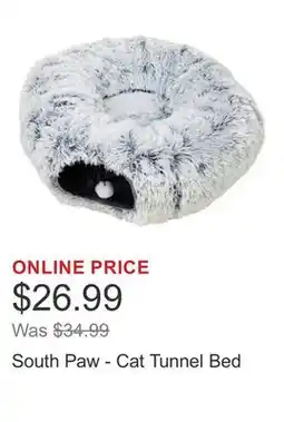 Costco South Paw - Cat Tunnel Bed offer