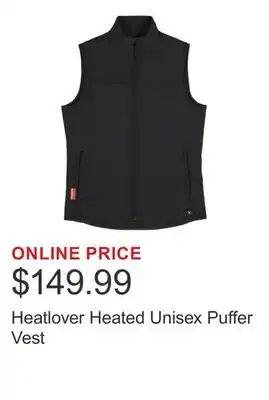 Costco Heatlover Heated Unisex Puffer Vest offer