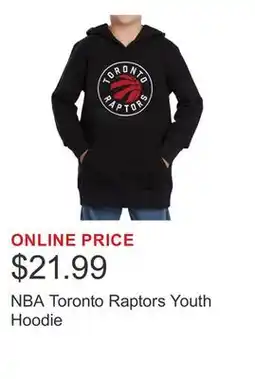 Costco NBA Toronto Raptors Youth Hoodie offer