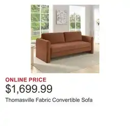 Costco Thomasville Fabric Convertible Sofa offer